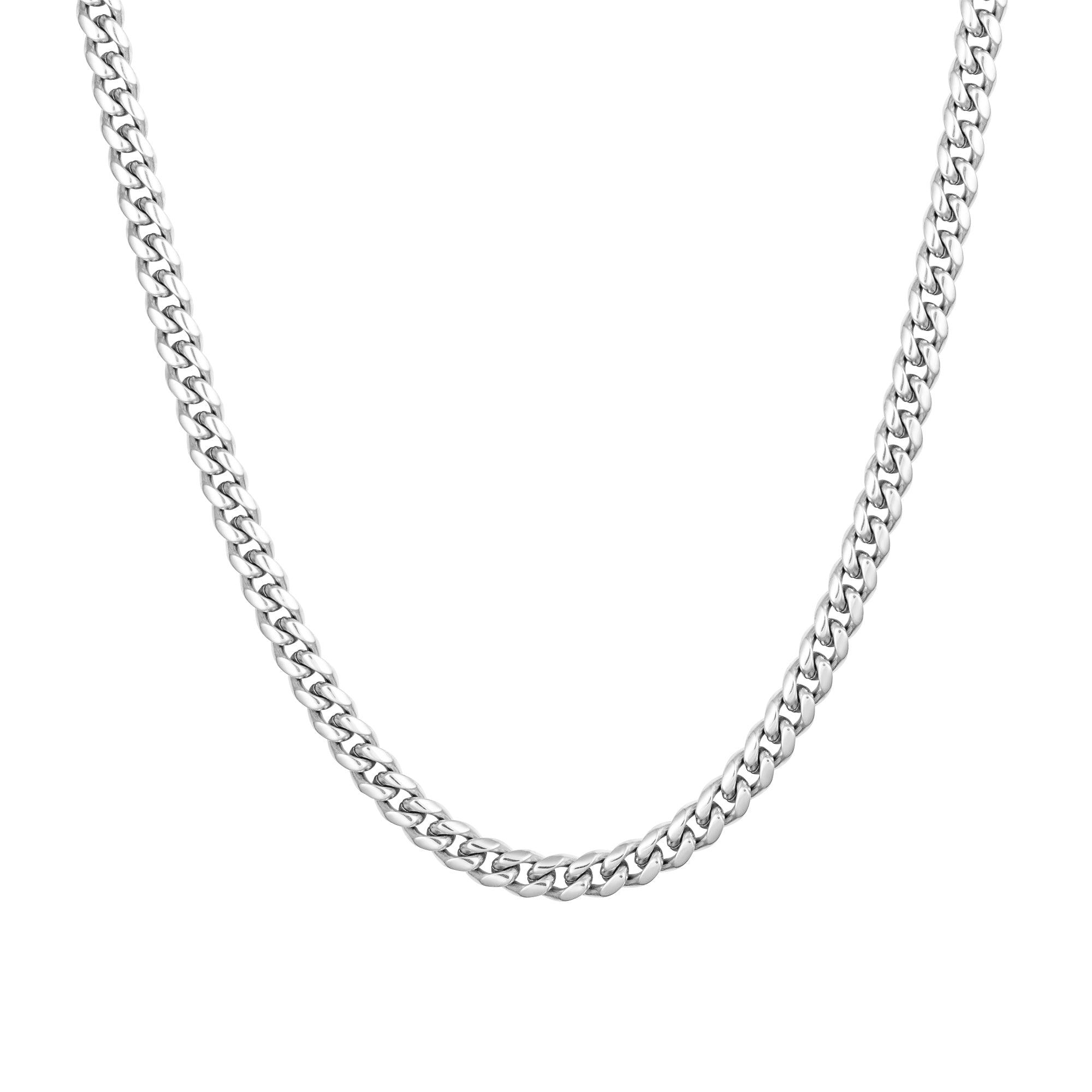 Miami Cuban Link 5mm Białe Złoto - IcedStuff