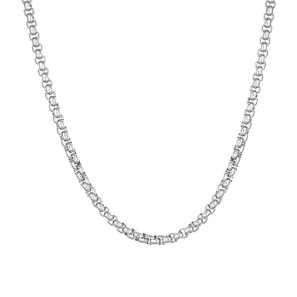 Rolo Kette 4mm Weißgold