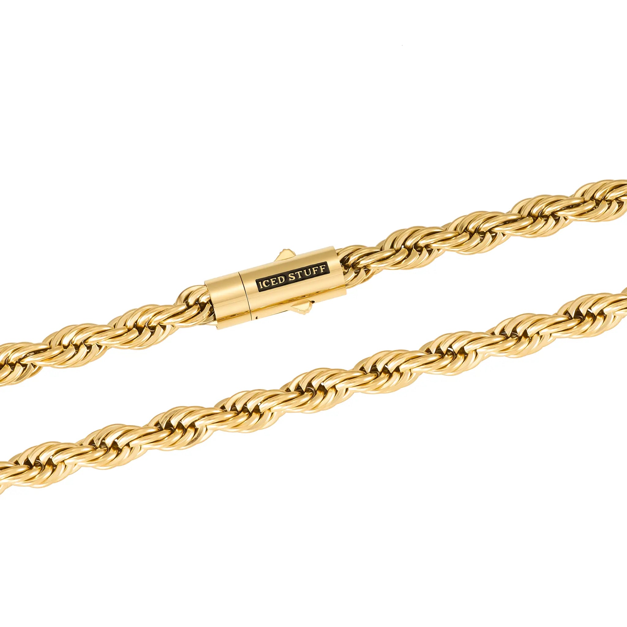 Łańcuch Rope 8mm Złoto