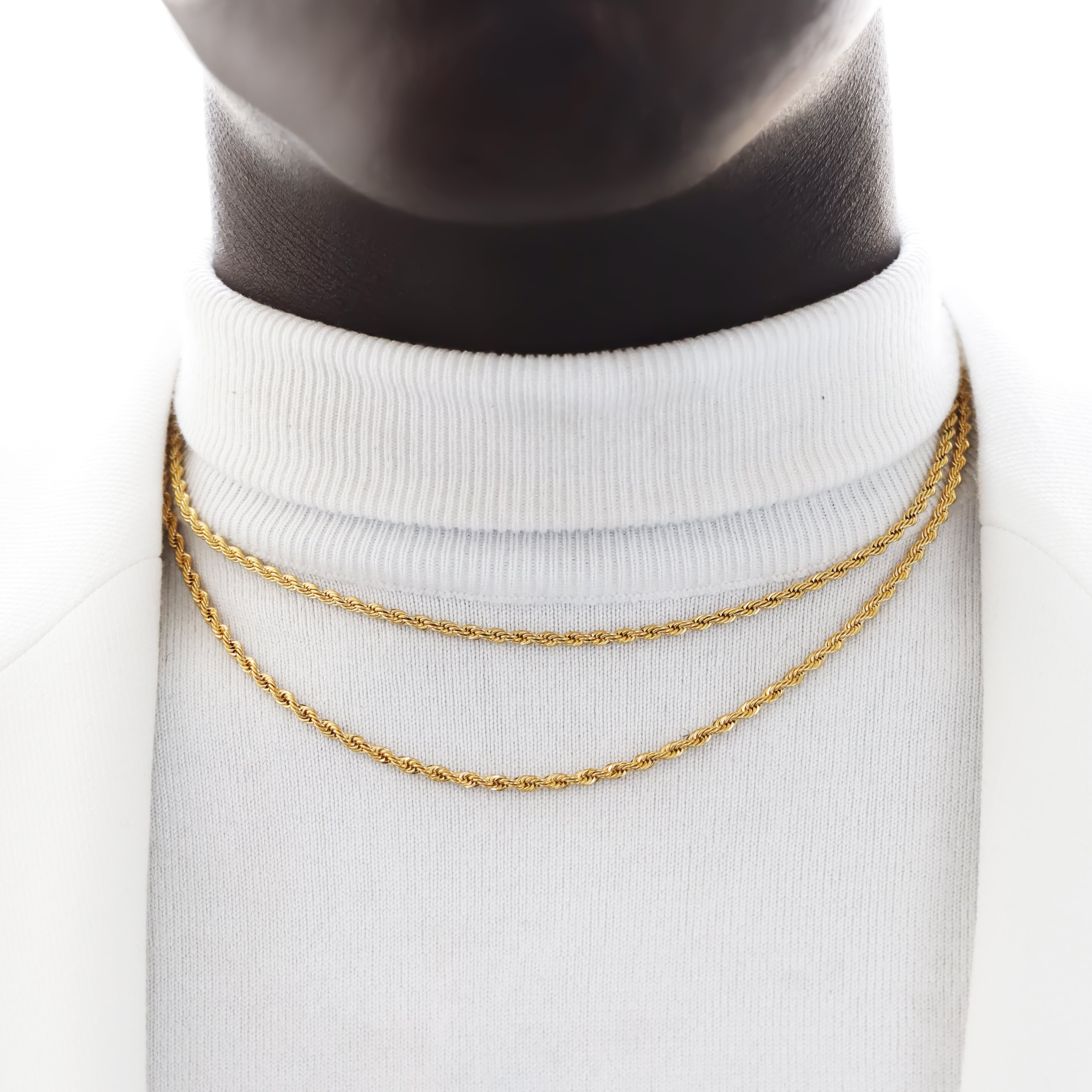 Kordelkette 3mm Gold