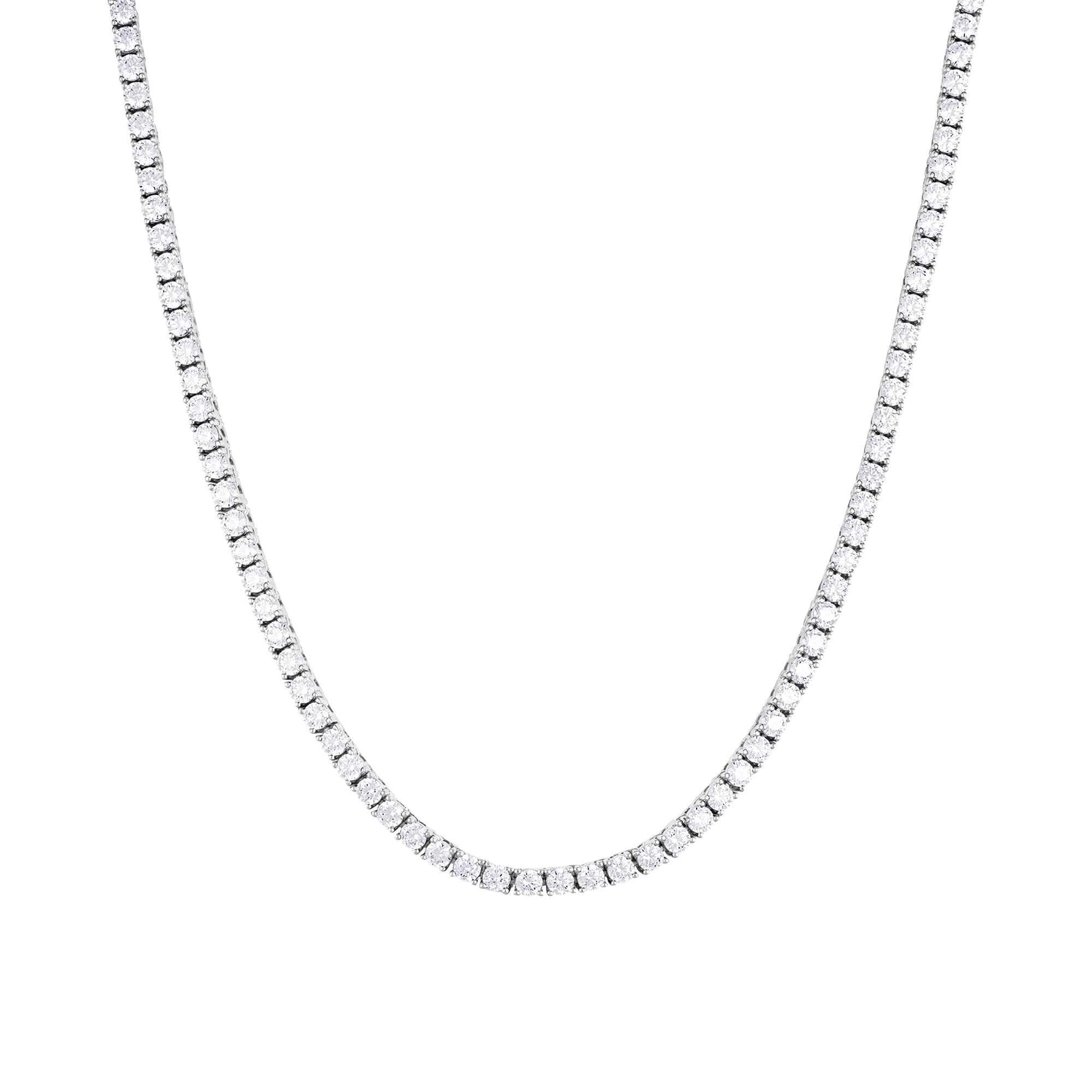 Tenniskette 3mm Weißgold