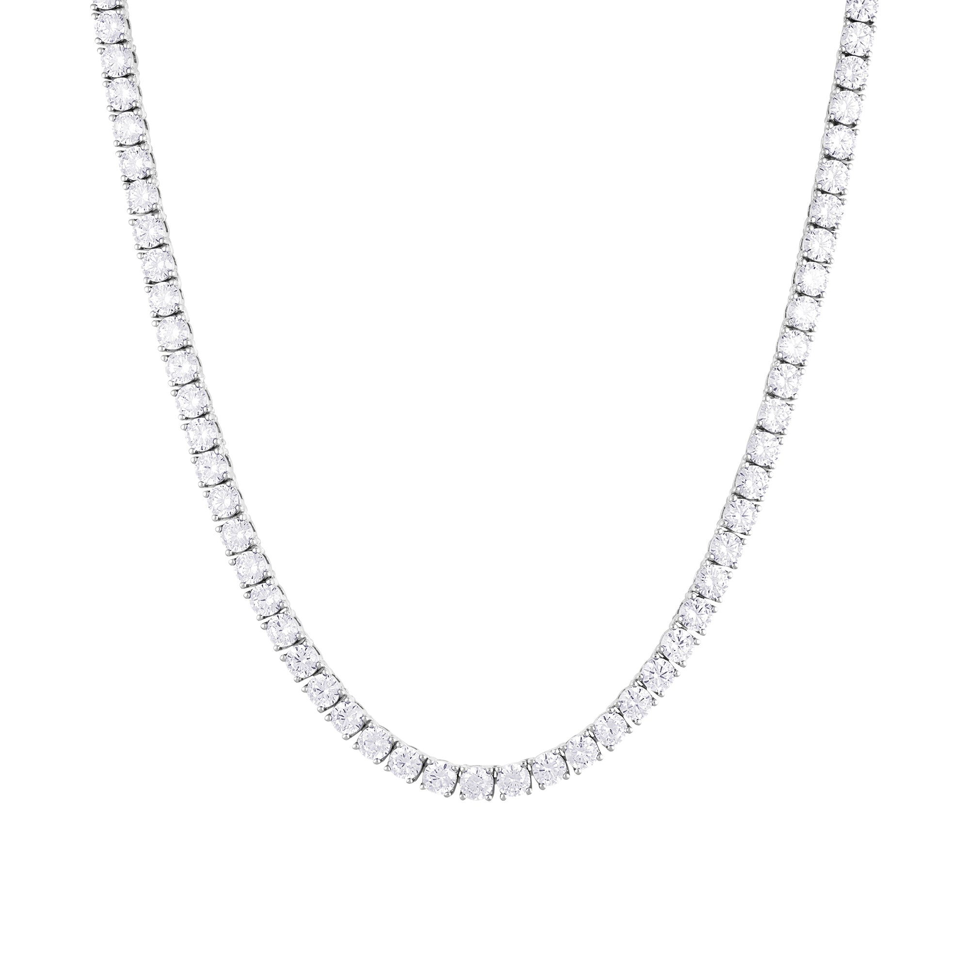 Tenniskette 4mm Weißgold