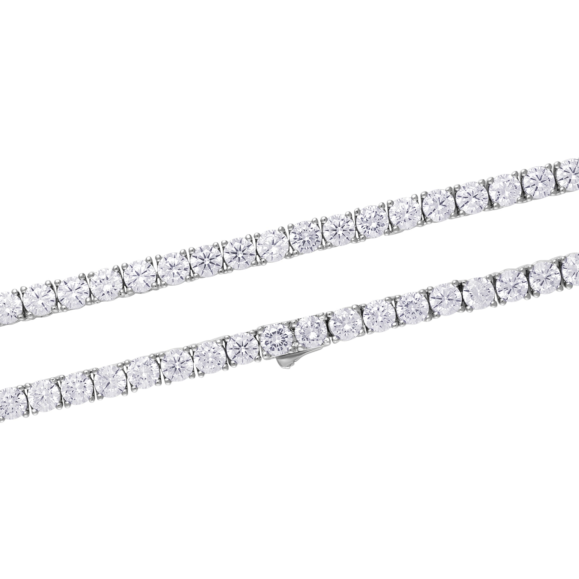 Tenniskette 4mm S925 Weißgold