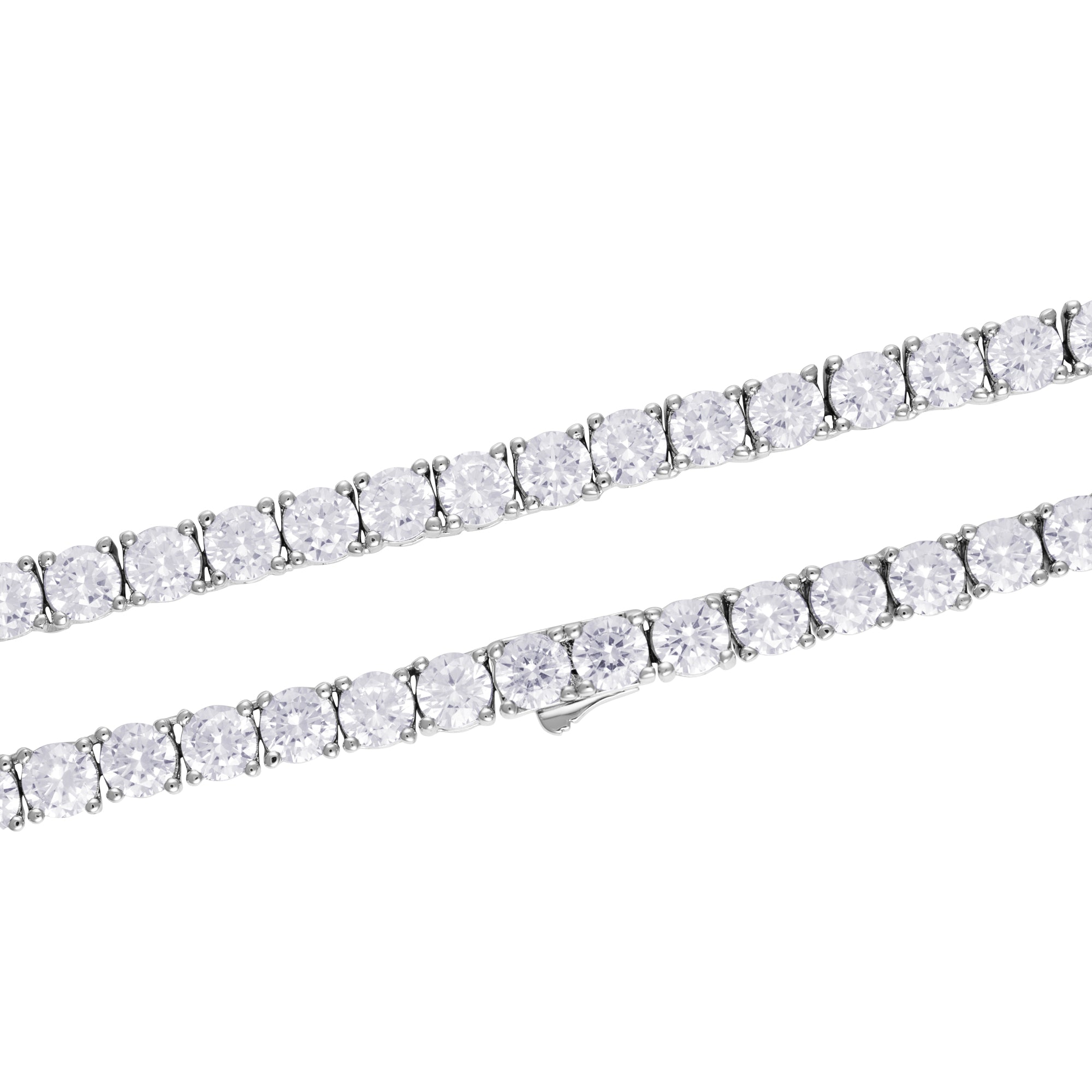 Tenniskette 5mm Weißgold