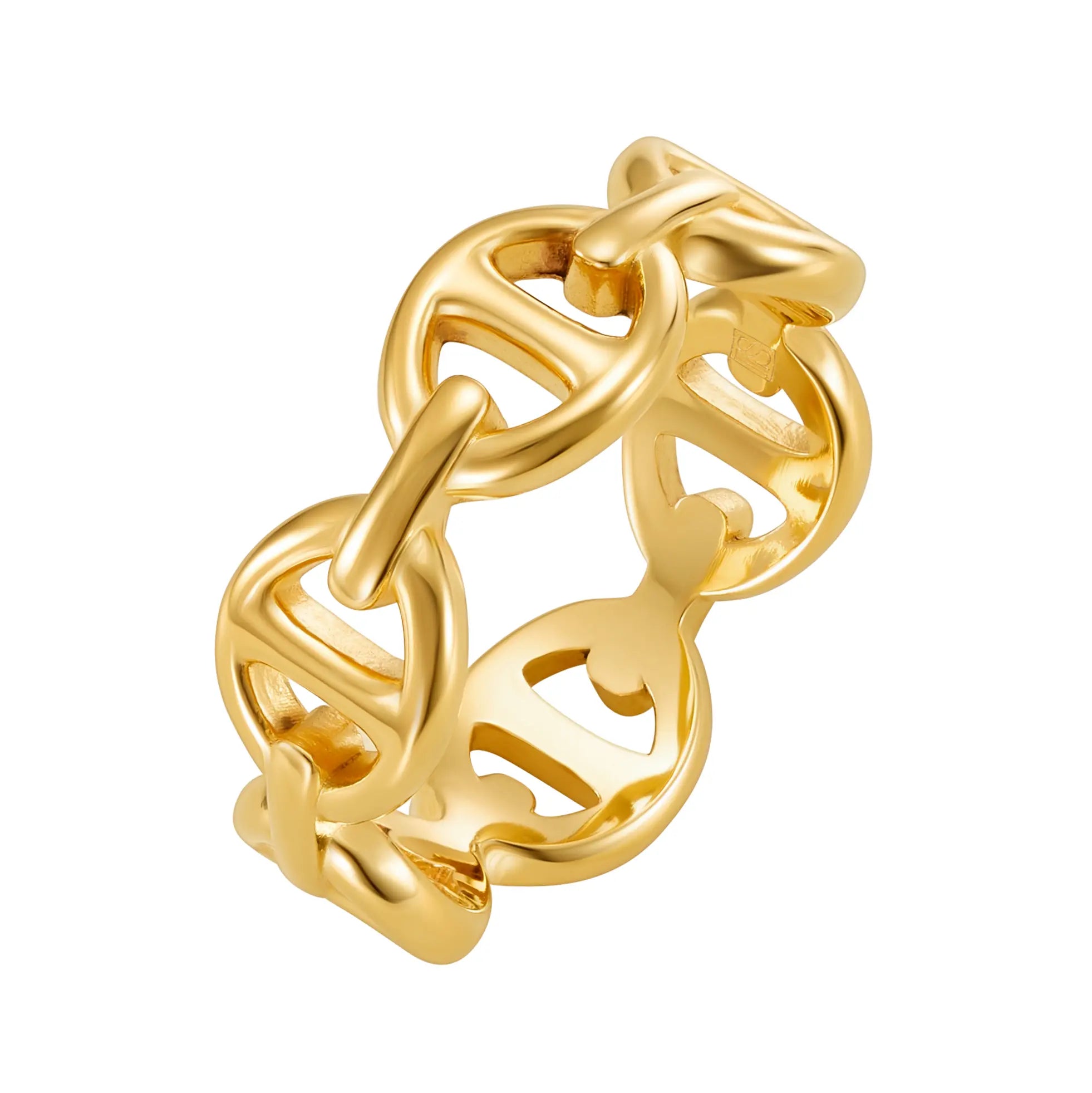 Pierścień Anchor Złoto