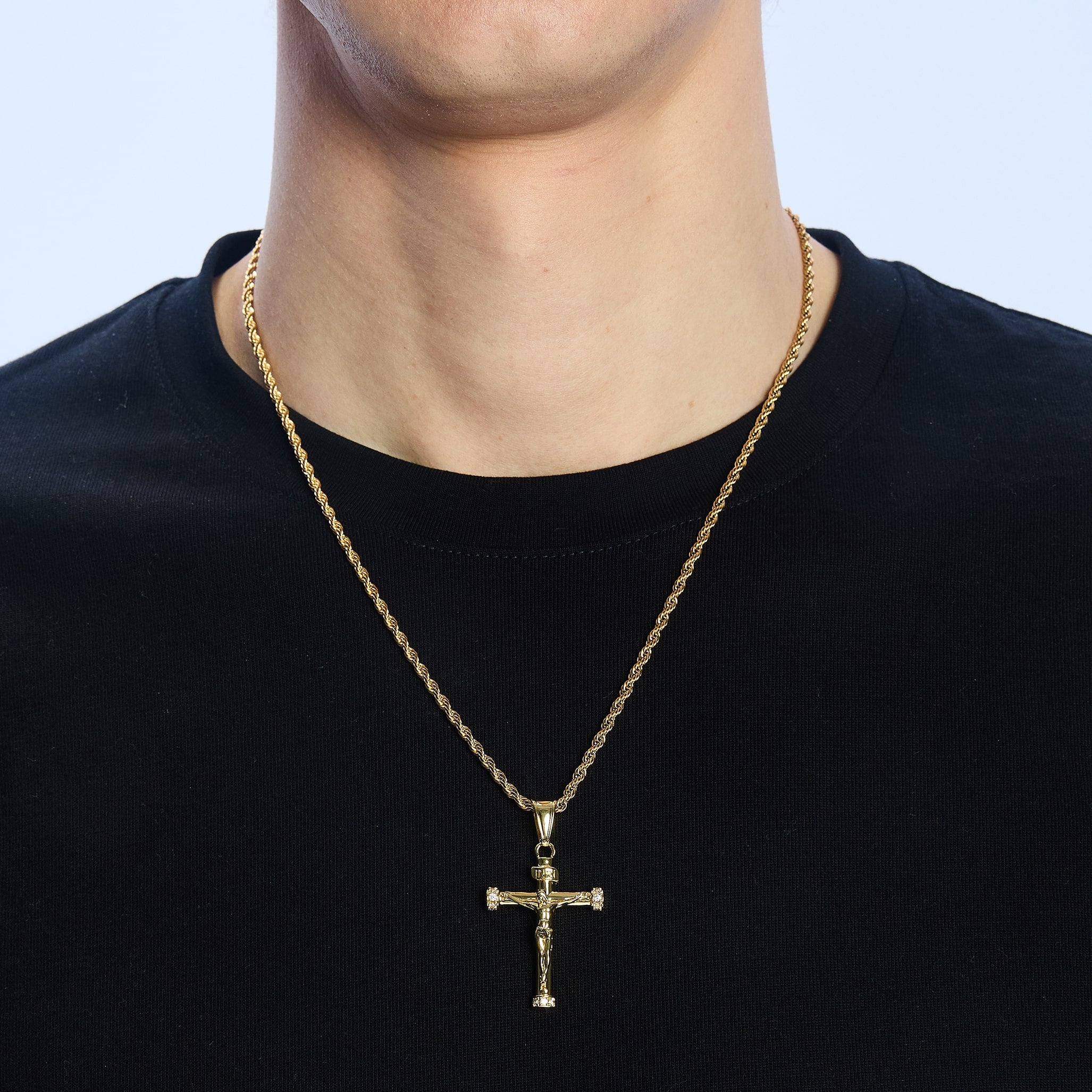 Zawieszka Diamond Crucifix Złoto