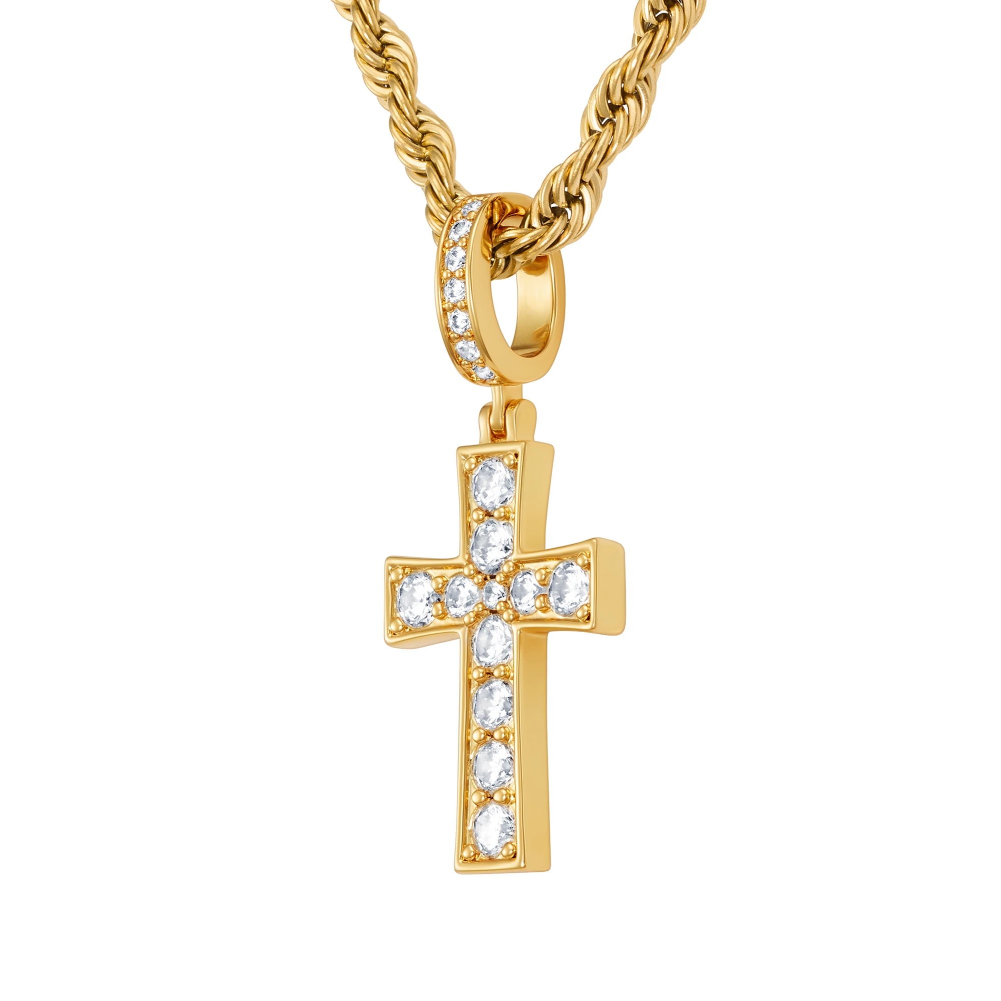 Zawieszka Diamond Gem Cross Złoto