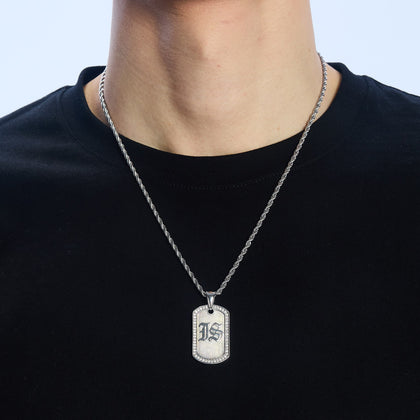 Zawieszka Goth Tag IS Białe Złoto