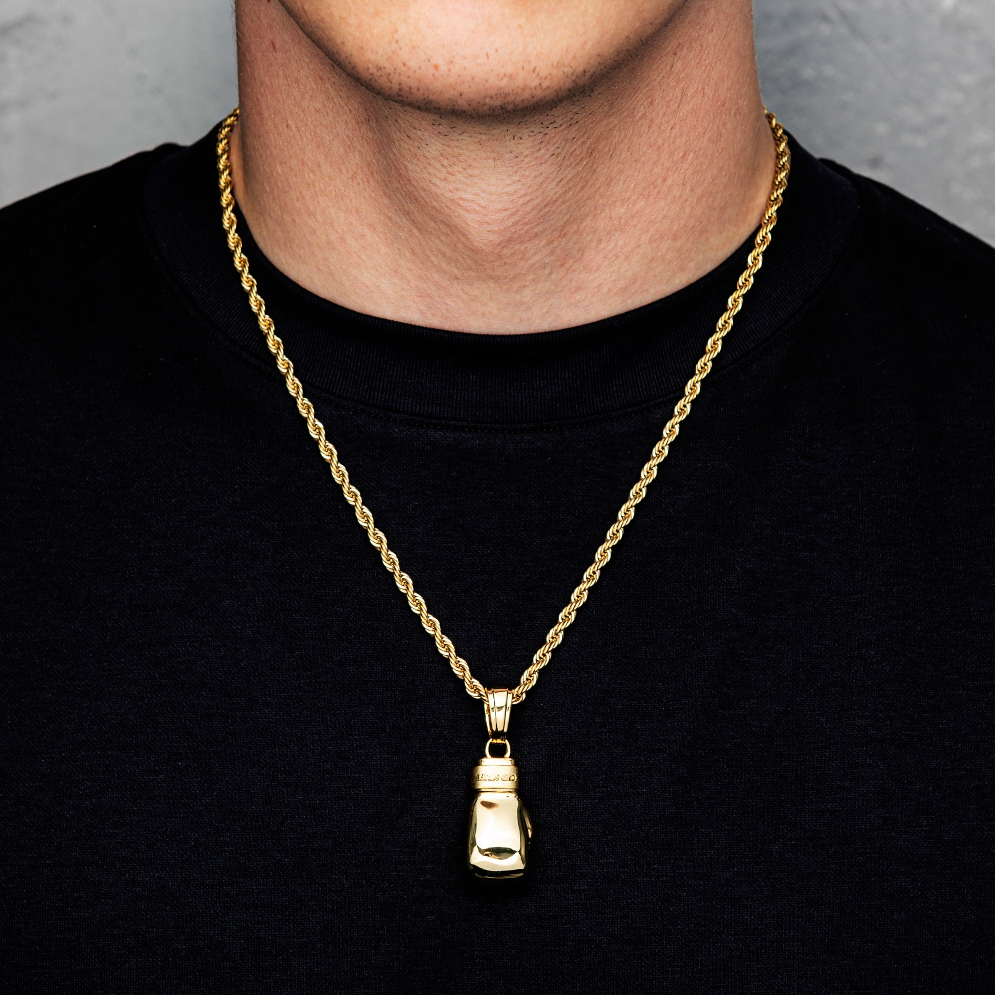 Boxhandschuh Anhänger Gold
