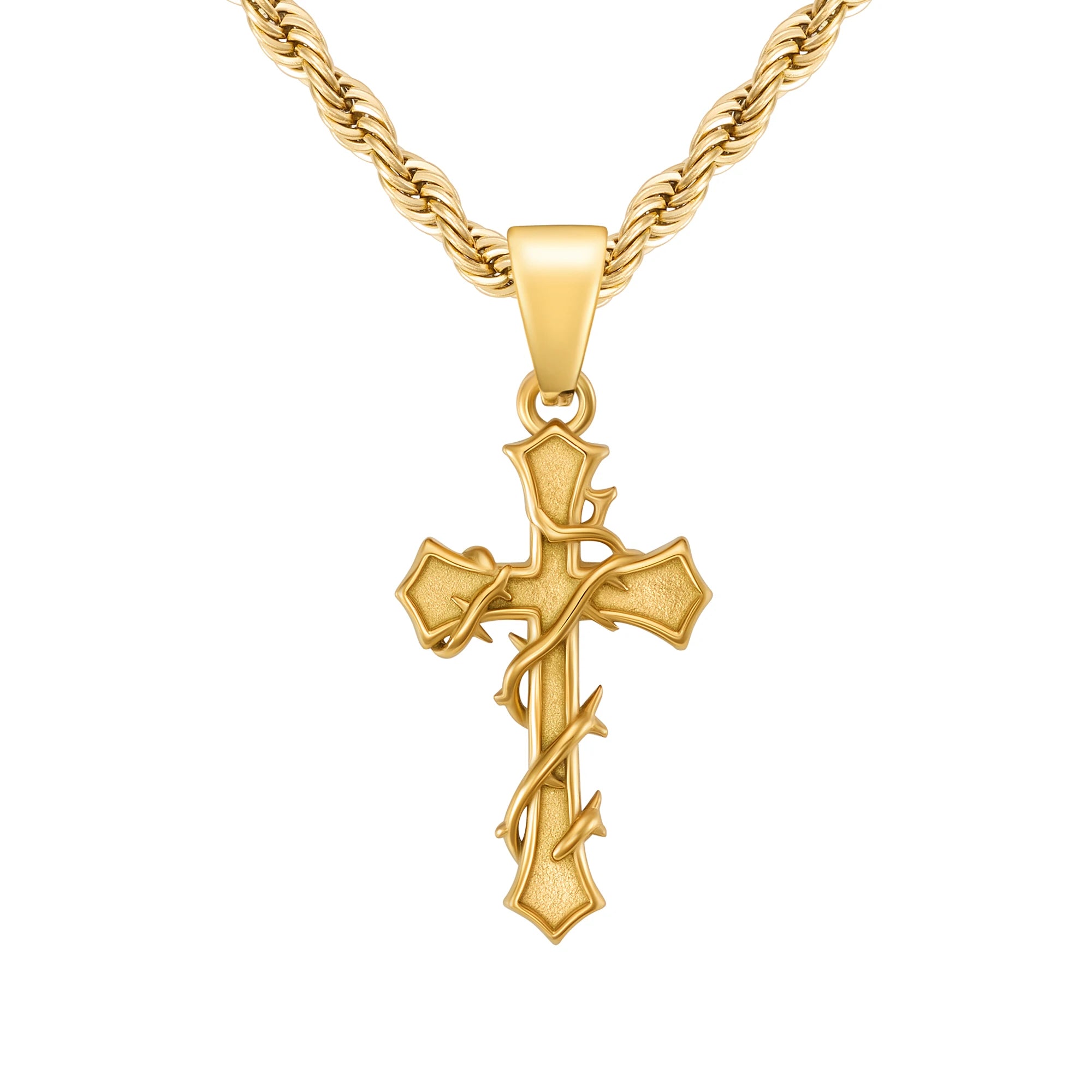 Zawieszka Thorn Cross Złoto