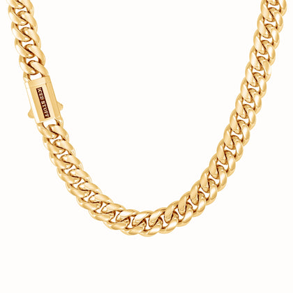 Łańcuch Premium Miami Cuban Link 12mm Złoto